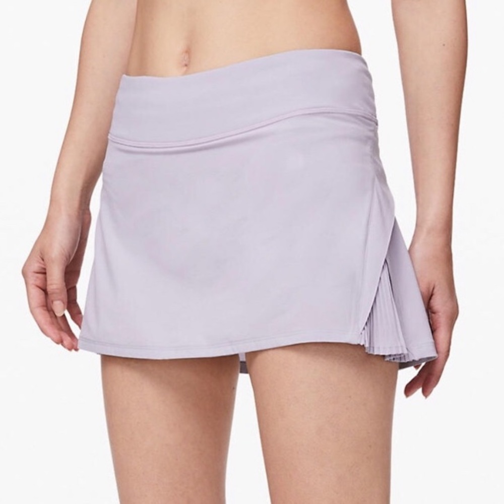 Lululemon Play off the Pleats Skirt Silver Lilac
